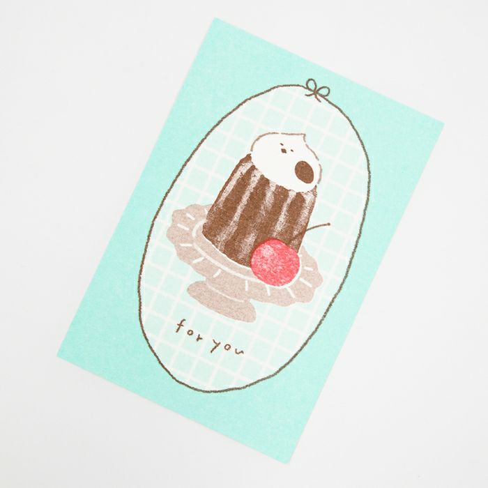 Retro Print Postcard - Bird Sweets Animal Workshop