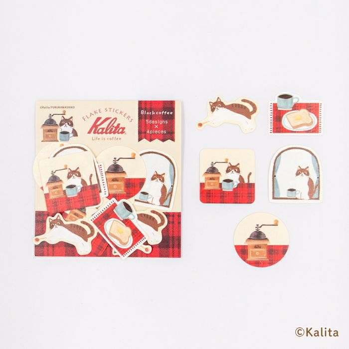 Furukawashiko x Kalita Flake Sticker - Black Coffee