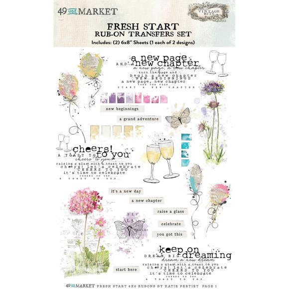 49 And Market Rub-On Transfer Set - Fresh Start