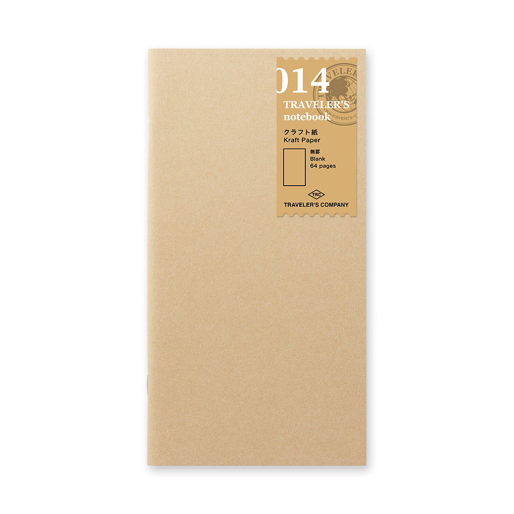 TRAVELER'S notebook 014 Kraft Paper Notebook (Regular Size)