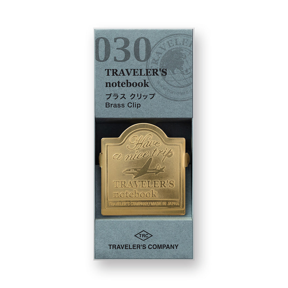 TRAVELER'S COMPANY 030 BRASS Clip Airplane