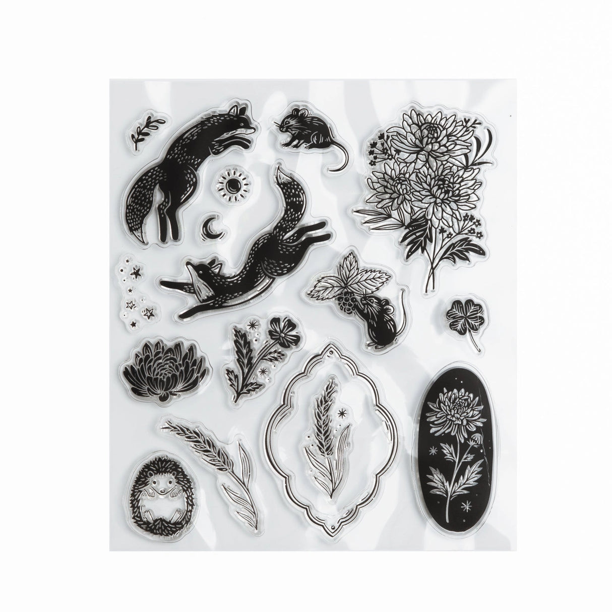 Archer and Olive Acrylic Stamps: Forest Findings