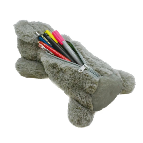 Estuche para bolígrafos con forma de koala de peluche