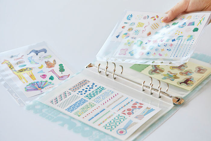 OTONA Sticker File Binder Type Pink A5
