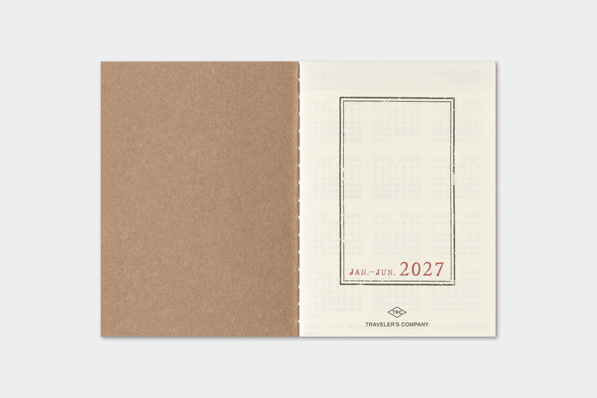 TRAVELER'S notebook 2027 Weekly Diary (Passport Size)
Welcome the upcoming year in high spirits with TRAVELER'S notebook 2027 Diary lineup where each notebook becomes unique by adding your personal flare!