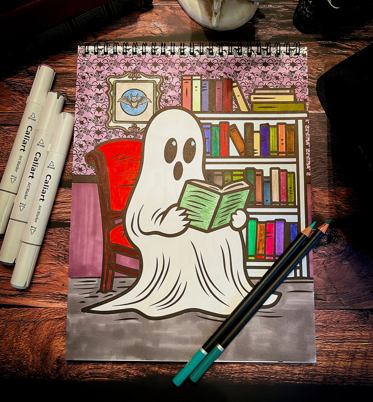 Waiting For the Night Coloring Book