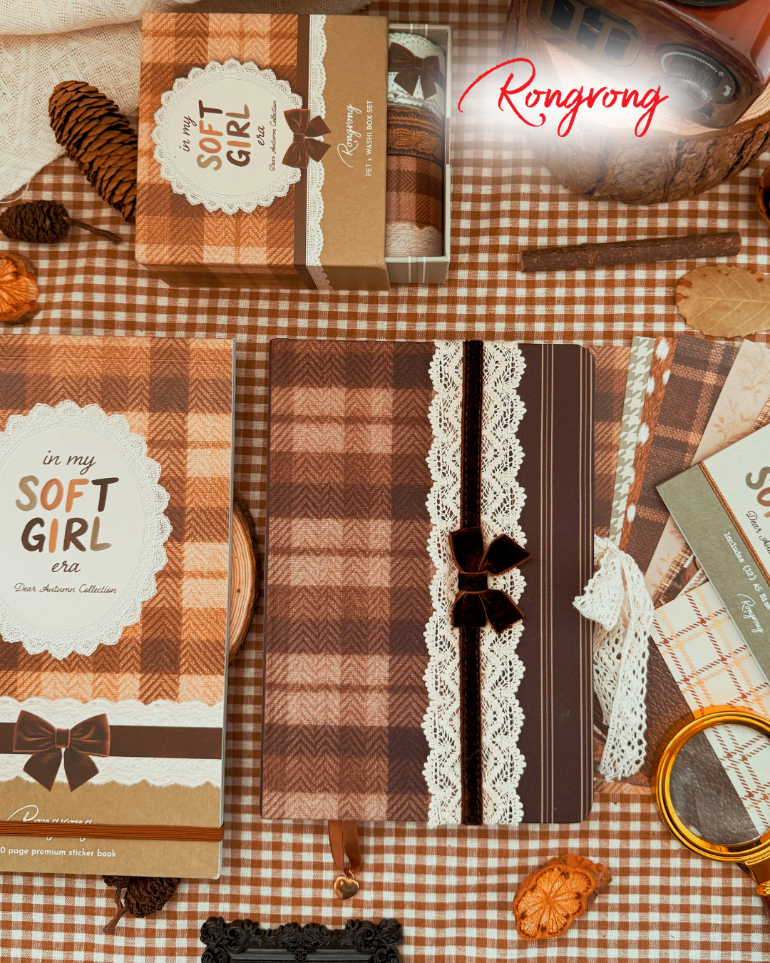 Using Sticker Dimension to Create a Fall Retreat Spread by Rongrong x Zara