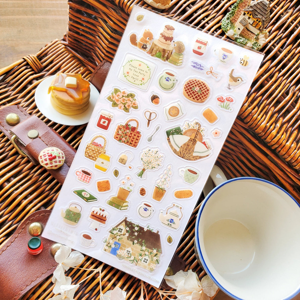 STICKII Woodland Tea Party Sticker Sheet