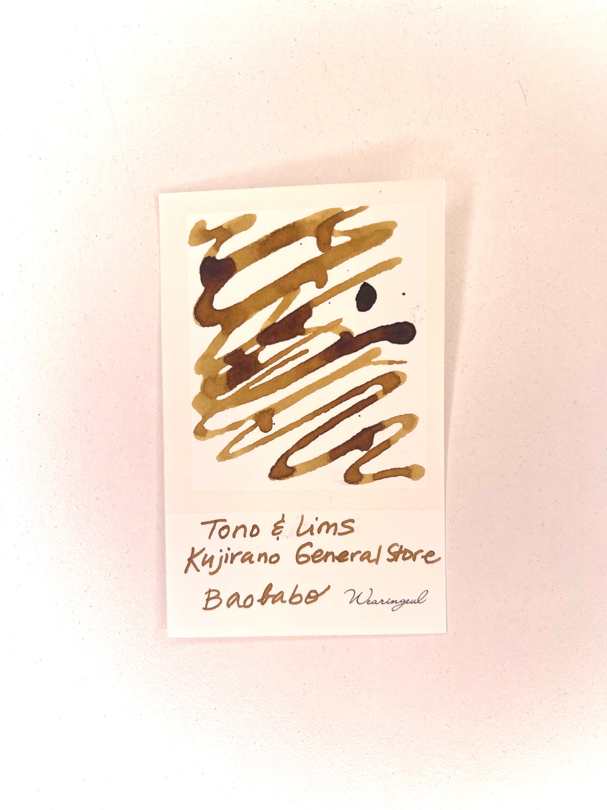 TONO & LIMS Ink - Kujirano General Store - BAOBABO