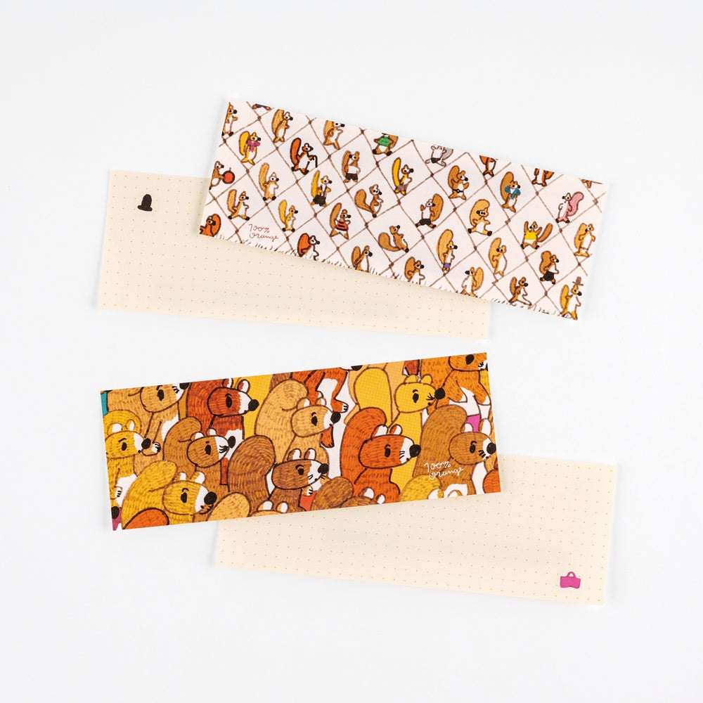 Hobonichi 100%ORANGE: Letter Set - Squirrel’s Moving Day