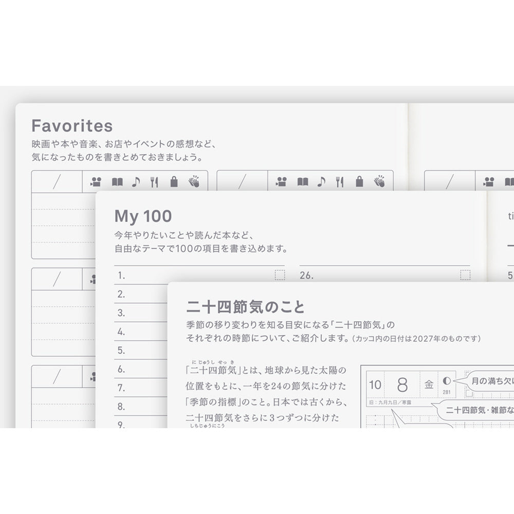 Hobonichi Techo 2027 Japanese Original Book - A6