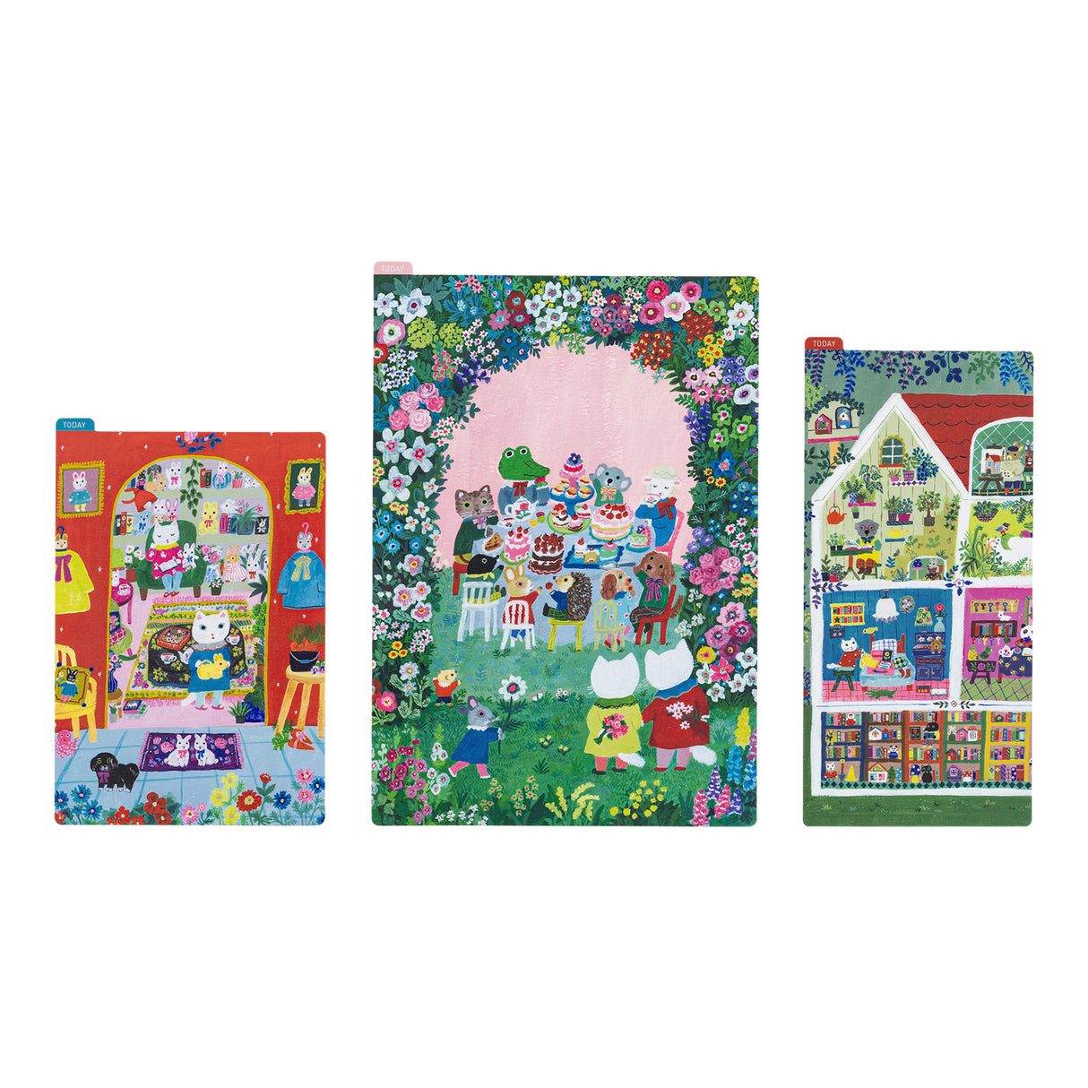Yumi Kitagishi: Tablero de lápices Hobonichi para semanas (Animal Condo)