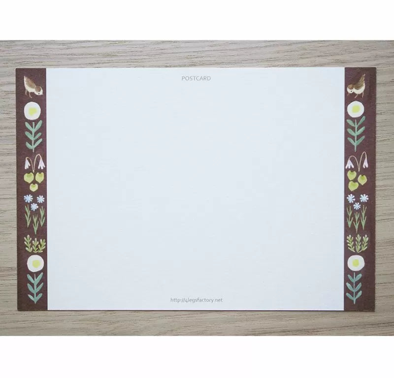 Size: 10cm x 14.8cm.
Double-sided full color.
Material: Paper (textured, slightly thick paper, ivory color)
The paper is environmentally friendly and contains over 30% non-wood bamboo pulp for a warm texture
Please note that the actual color may appear different on your computer or smartphone monitor.