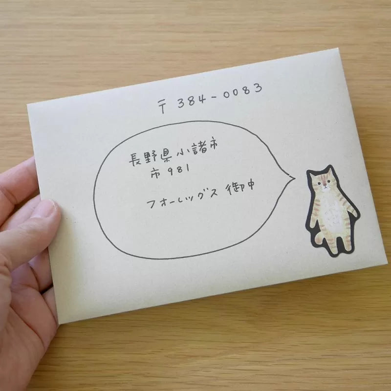 Bring charm and warmth to your letters with this adorable Cat Tsunagi letter set from 4legs. Featuring sweet, hand‑drawn watercolor cat illustrations this set adds a playful yet elegant touch to every note you send.
16 Pieces of A5 paper
4 Envelopes
1 Sticker sheet