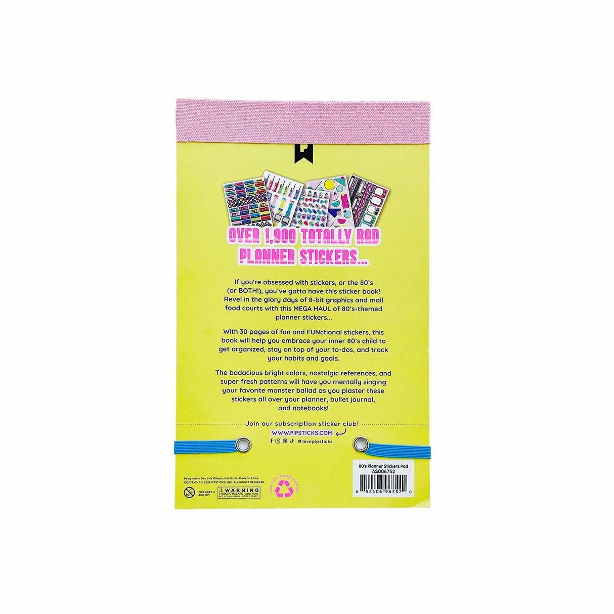 Revel in the glory day of 8-bit graphics and mall food courts with this MEGA HAUL of 80's-themed planner stickers.
With 30 of fun and FUNctional stickers, this book will help you embrace your inner 80's child to get organized, stay on top of your to-dos, and track your habit goals. The boadcious bright colors, nostalgic references, and super fresh patterns will have you mentally singing your favorite monster ballad as you plaster these stickers all over your planner, bullet journal, and notebooks!