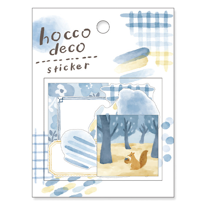 Pegatinas decorativas Hocco Flake en color azul