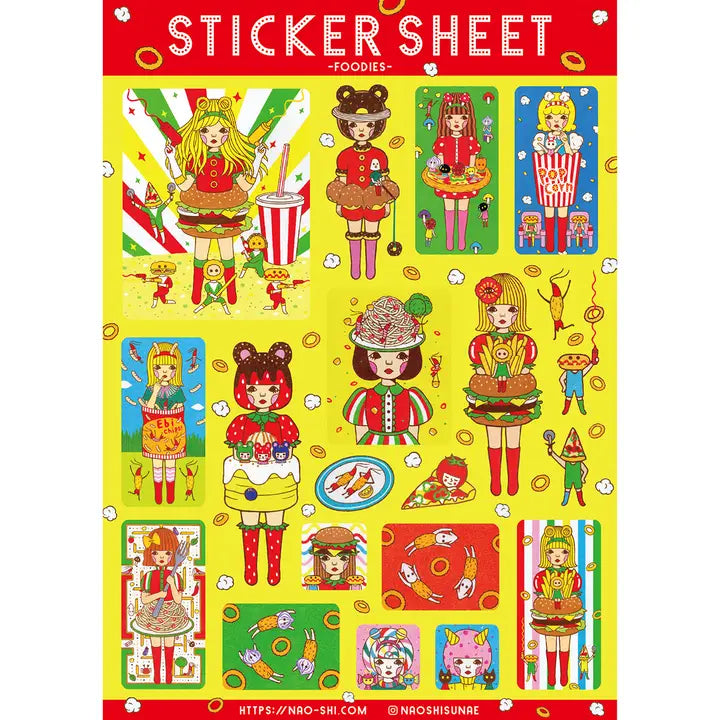 Naoshi - Foodies Sticker Sheet