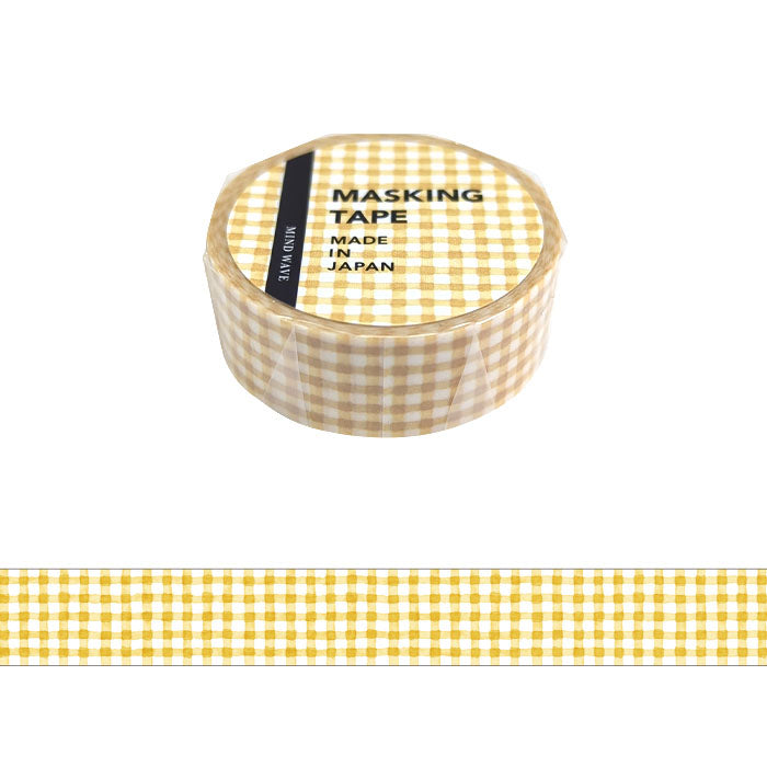 Cinta washi con estampado de cuadros escoceses