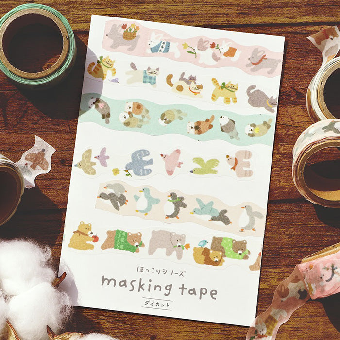 Cinta washi Hokkori con forma de pájaro