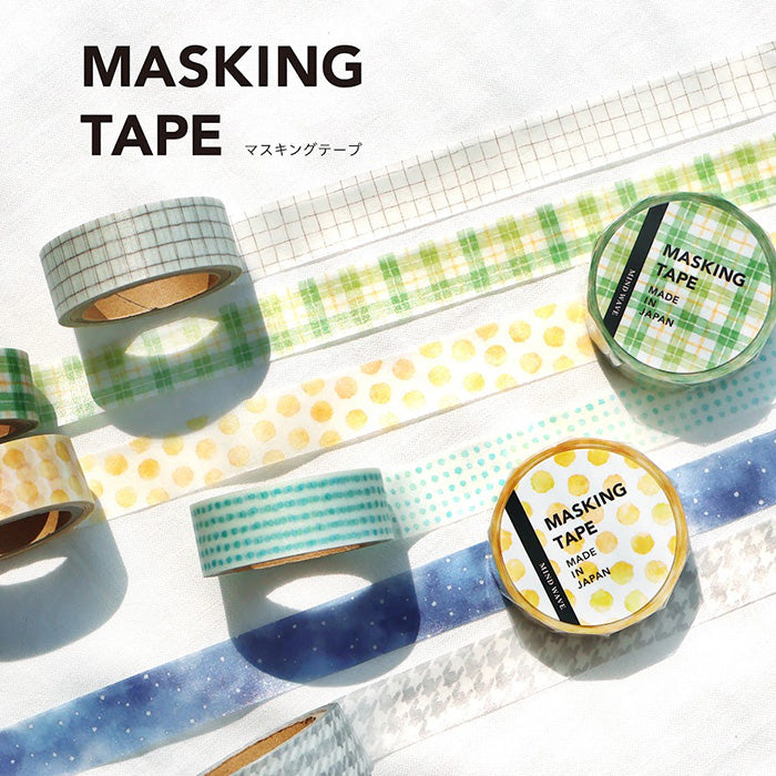 Cinta washi con estampado de cuadros escoceses, número 9
