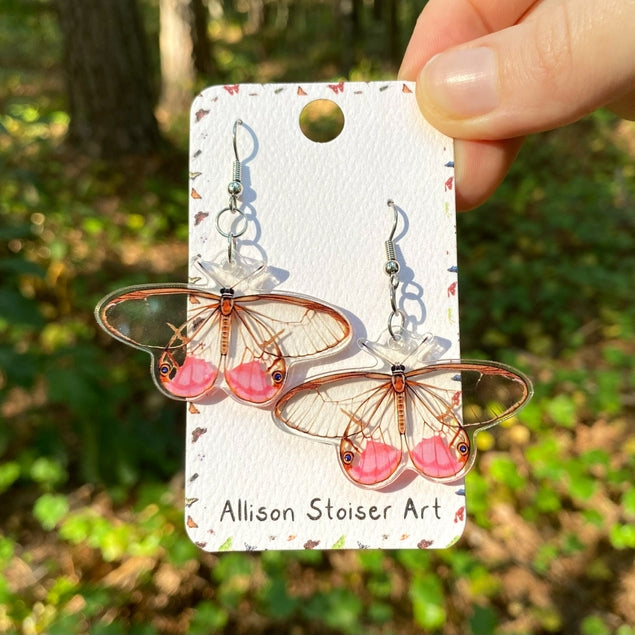 Pendientes acrílicos Blushing Phantom