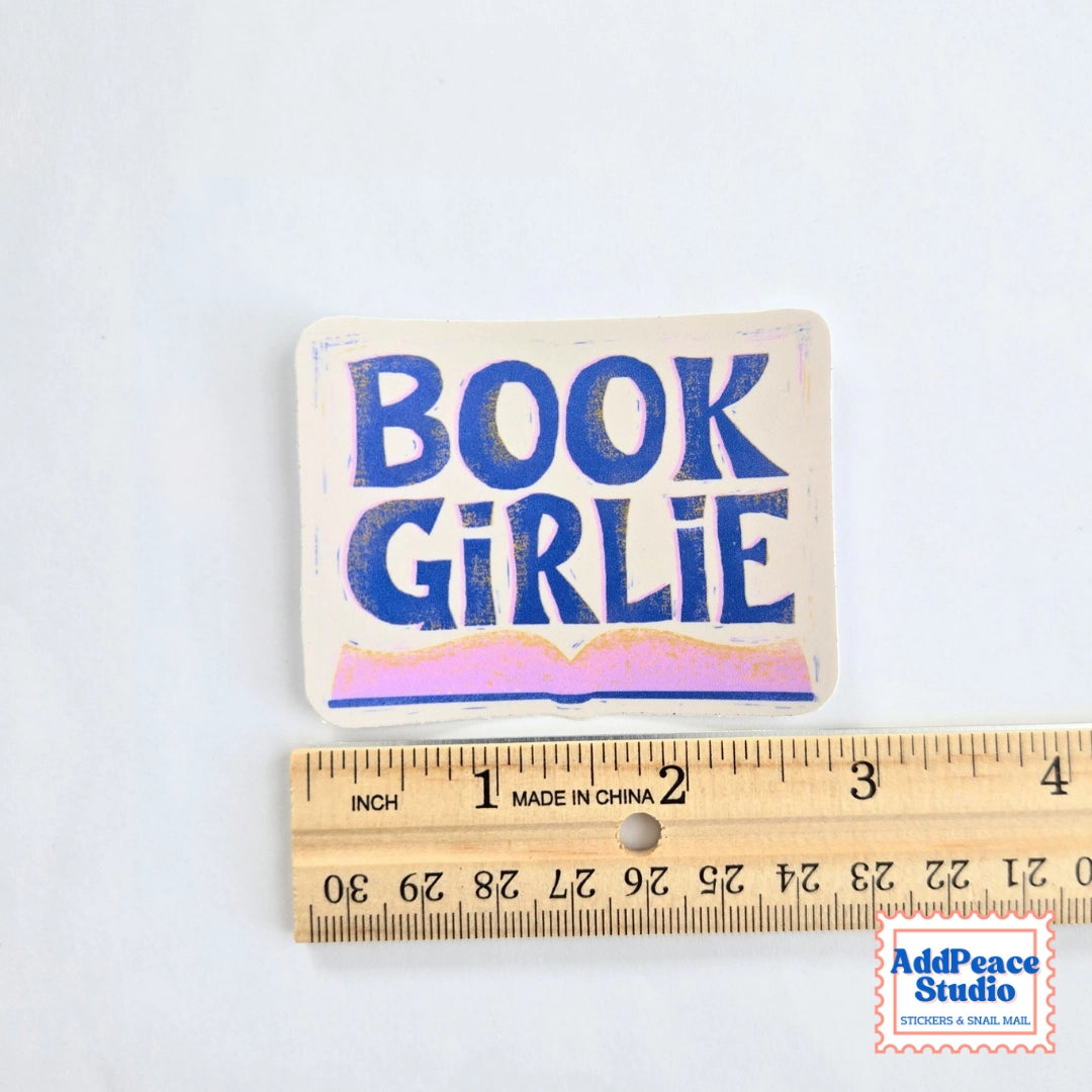 AddPeace Studio - Book Girlie Vinyl Sticker
A bold waterproof vinyl sticker for readers, introverts, and book lovers. Perfect for laptops, journals, and water bottles, this design celebrates every true book girlie.
Details:
Size: 2.5"
Material: Waterproof, scratch-resistant matte vinyl
Made in USA, original artwork by AddPeace Studio