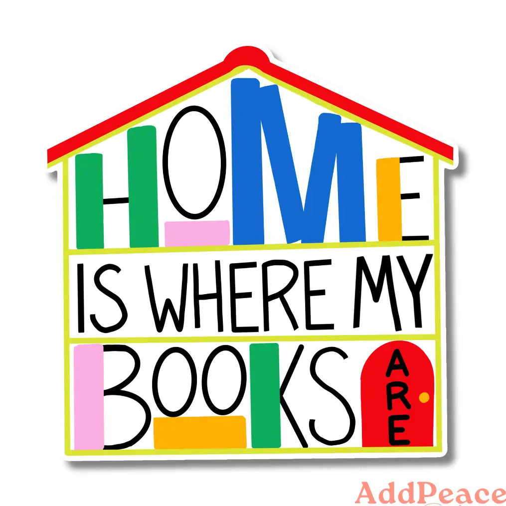 AddPeace Studio - Home Is Where My Books Are Vinyl Sticker
A colorful waterproof vinyl sticker for readers, introverts, and book lovers. Perfect for laptops, journals, and water bottles, because home isn’t a place. It’s a stack of well-loved books. This simple, heartfelt design celebrates the deep comfort of being surrounded by stories. A gentle statement piece for readers who find belonging, rest, and joy wherever their books live. Illustrated by a real human and made to feel familiar in the best way.
De