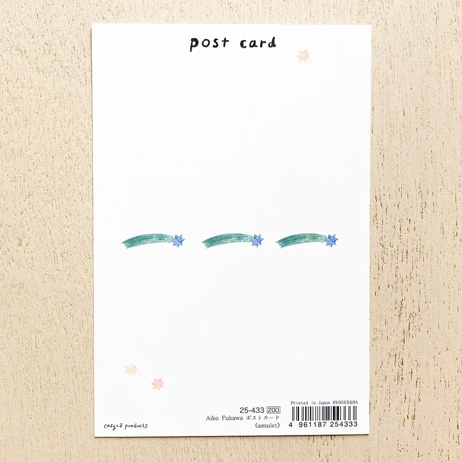 The gold foil stamping on the entire postcard shines brightly.
Full color printing is also applied to the back side.
It is also recommended to accompany gifts to loved ones or display them as an interior decoration in your room.
4 in x 6 in
Includes 1 post card
