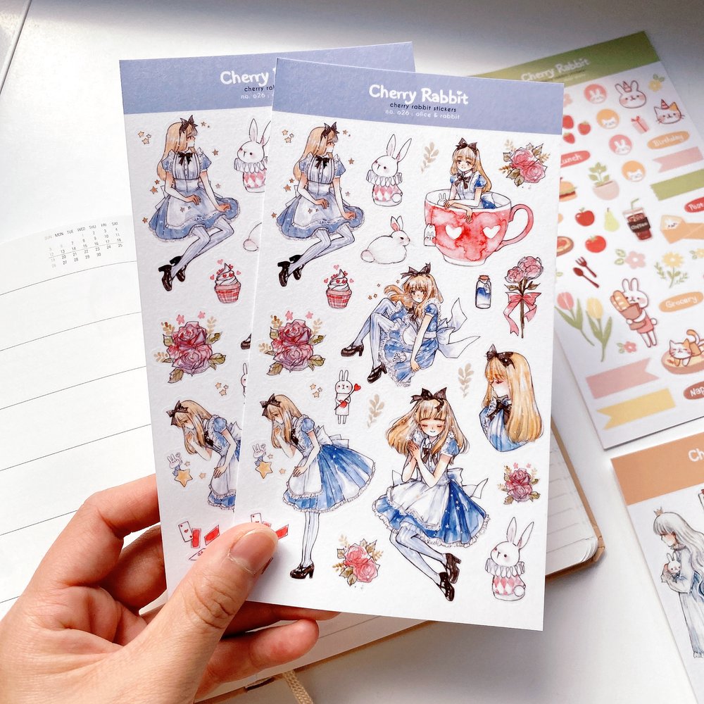 Cherry Rabbit Alice & Rabbit Sticker Sheet