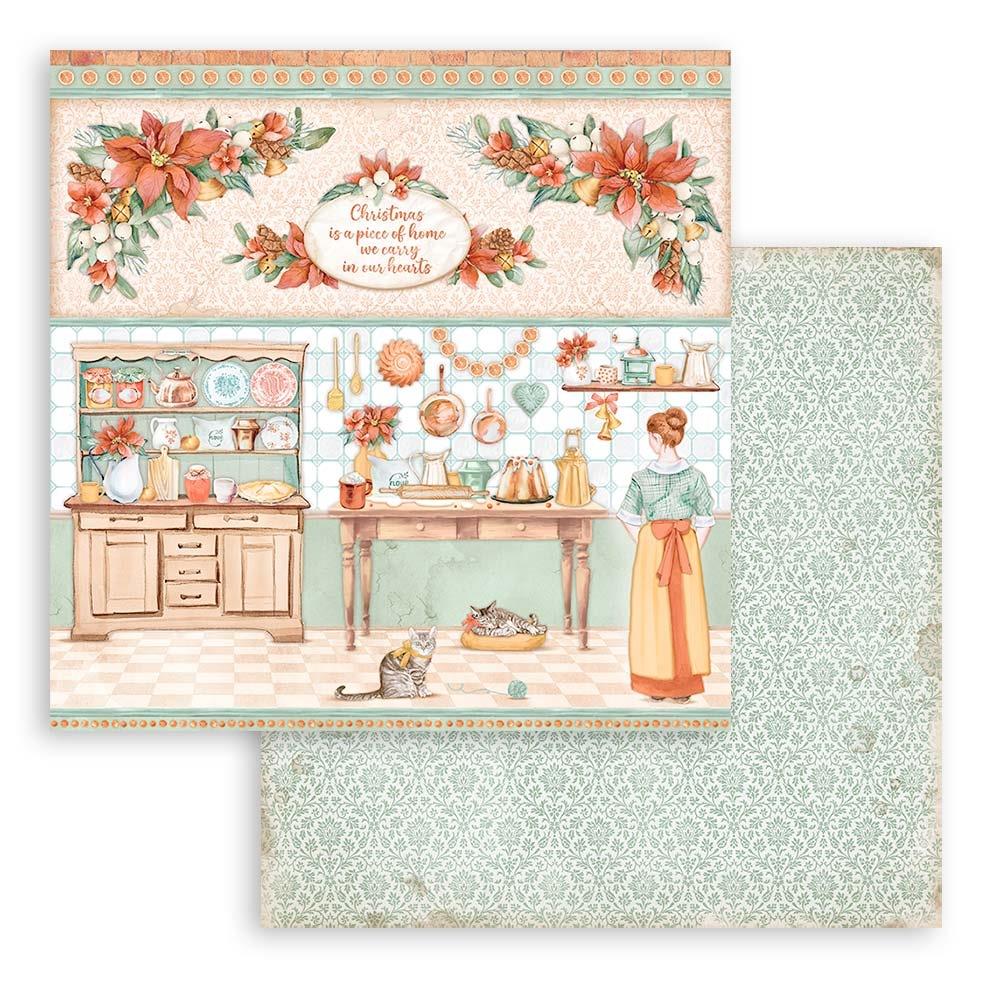 Bloc de papel navideño para todo uso, 12" x 12", paquete de 10