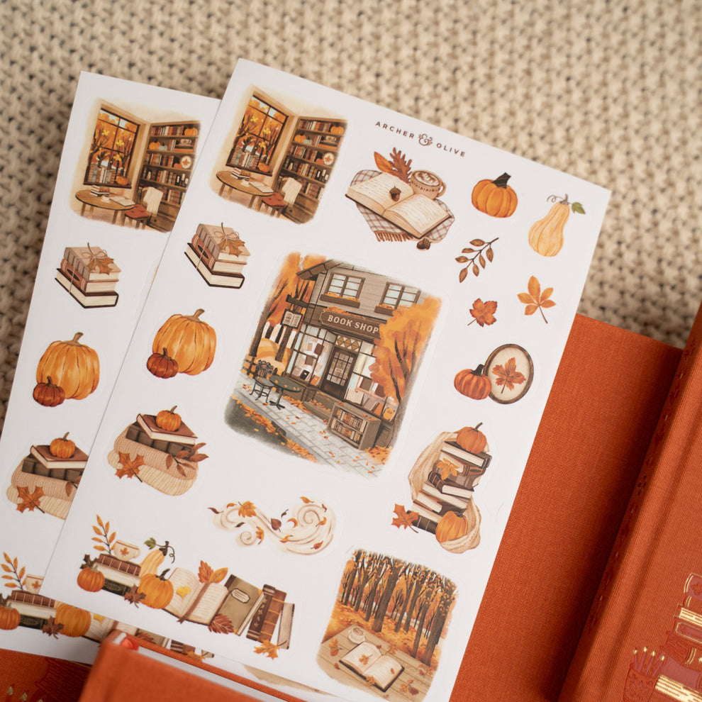 Archer and Olive Reading Season Sticker Set