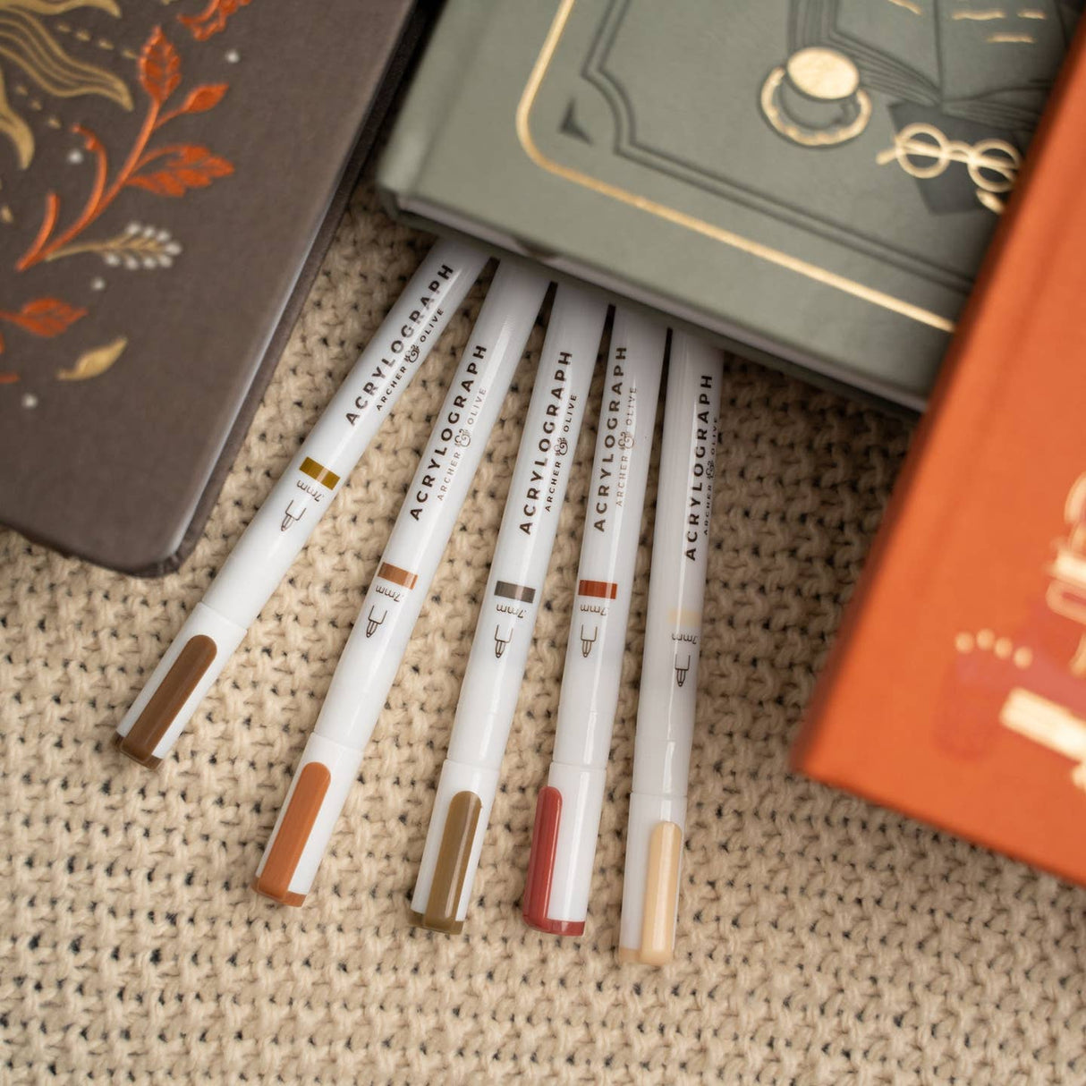 Archer and Olive - Quiet Corners | Set of 10 Acrylograph Pens