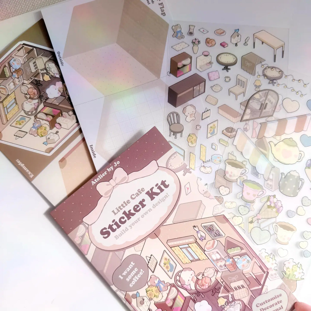 Add a touch of playful dimension to your journals and planners with our Build-Your-Own Scene Kits. Designed for creative storytellers, each kit lets you construct a charming 3D flip scene — choose from a cozy café, classic diner, or dreamy bedroom setting. Perfect for junk journaling, planners, and bullet journals, these kits bring your spreads to life with interactive layers and delightful details. Everything you need is included, making it easy to build, play, and display.
Product Specifications
O