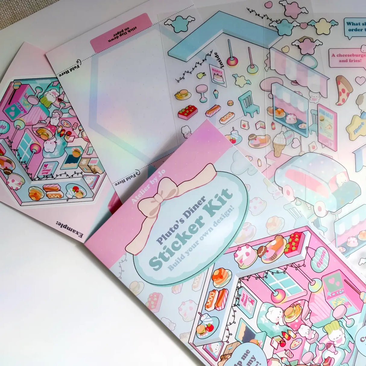 Add a touch of playful dimension to your journals and planners with our Build-Your-Own Scene Kits. Designed for creative storytellers, each kit lets you construct a charming 3D flip scene — choose from a cozy café, classic diner, or dreamy bedroom setting. Perfect for junk journaling, planners, and bullet journals, these kits bring your spreads to life with interactive layers and delightful details. Everything you need is included, making it easy to build, play, and display.
Product Specifications
O