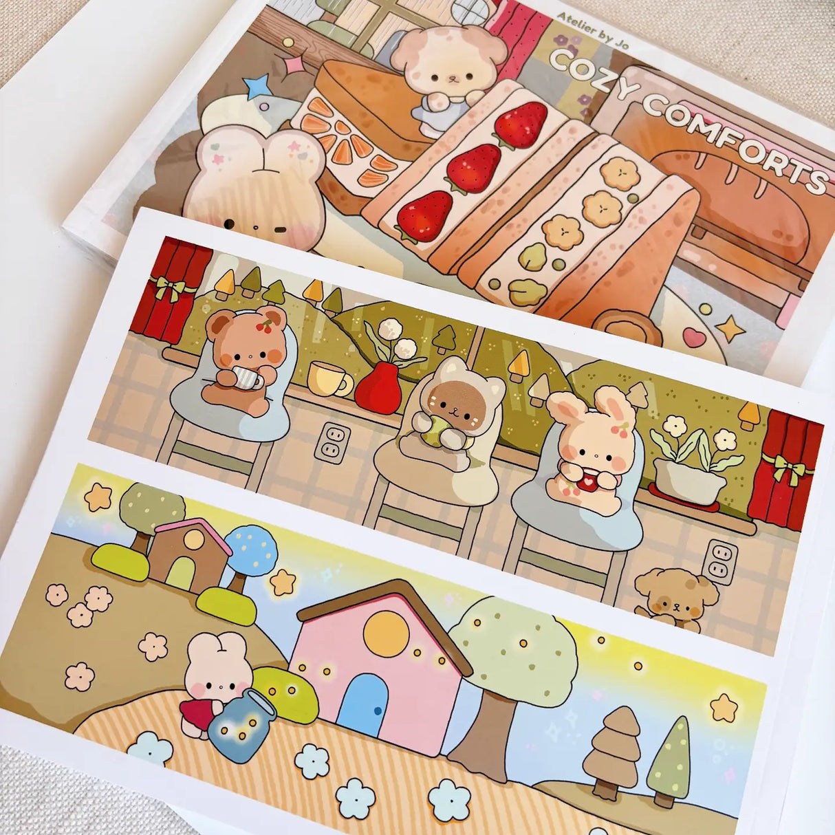 Atelier by Jo Coloring Book Vol. 1 - Cozy Comforts
Unwind and indulge in creativity with the Cozy Comforts Coloring Book – Volume 1 Revamp!
This beautifully refreshed edition features 30 original, full-page illustrations that celebrate the little things that make us feel warm, safe, and happy. Whether you’re curling up on a quiet afternoon or looking for a mindful break in your day, these cozy scenes invite you to relax, reflect, and color at your own pace.
˚ʚ♡ɞ˚ What to Expect:
☆ 30 original illustrati