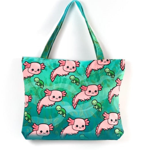 Bolsa de mano con diseño de ajolote