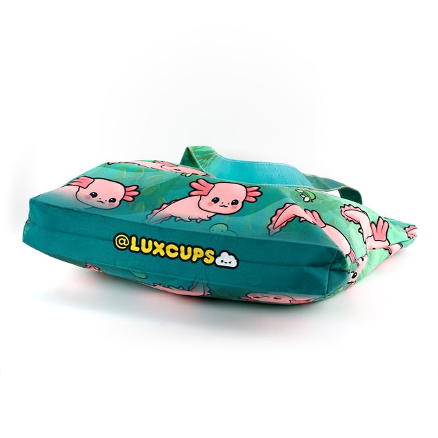 Bolsa de mano con diseño de ajolote