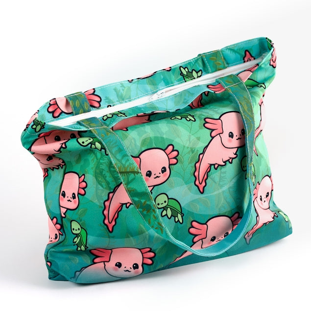 Bolsa de mano con diseño de ajolote