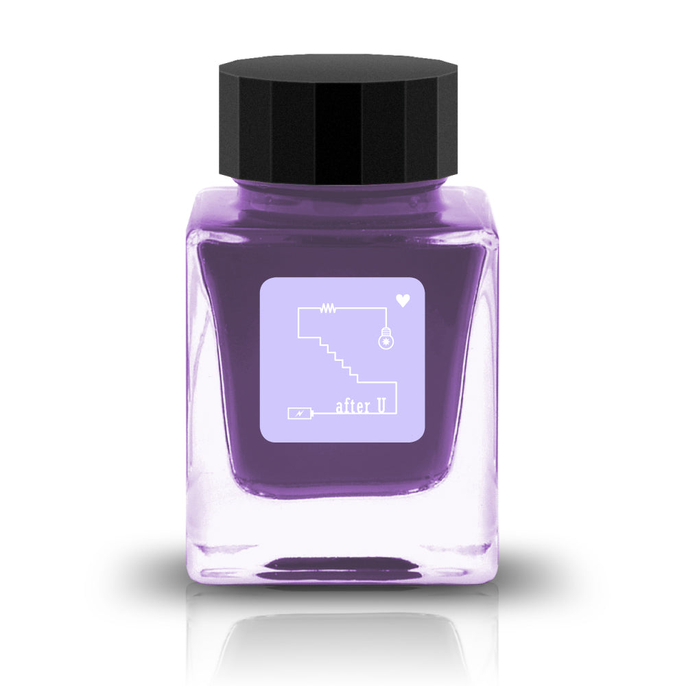after U Ink
The Baby Color Collection features pastel colors to add whimsy and softness to your writing. Many colors feature a "U" in the title to reemphasize the soft nature of the colors.
RGB: 208, 199, 252
Lavender
30 ml