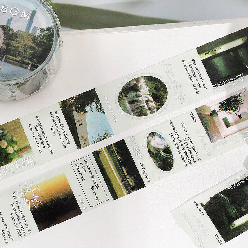 Cinta washi verde de Color City