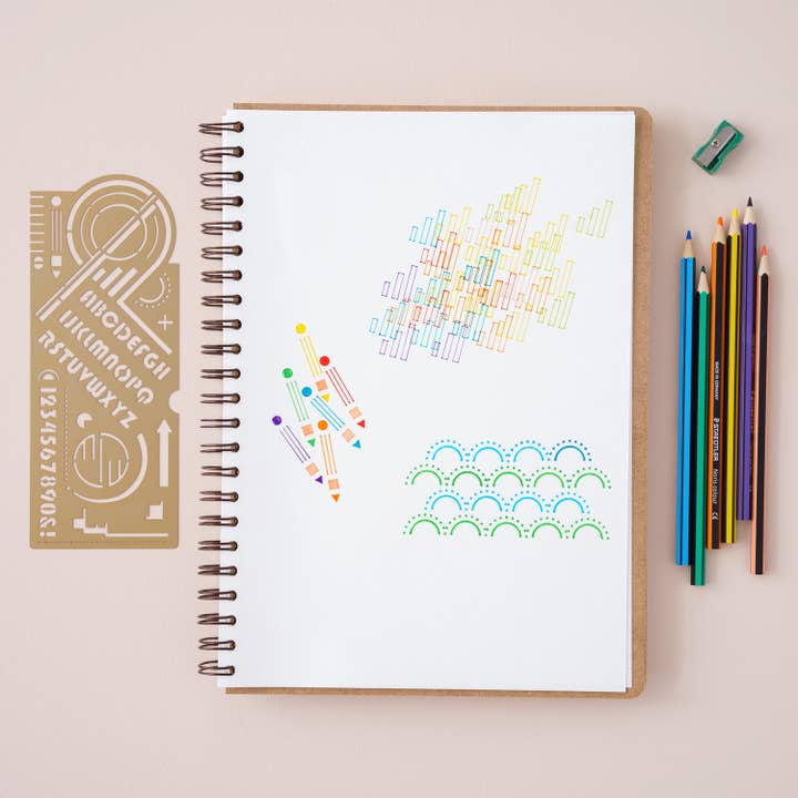 Plantilla de dibujo Bauhaus, Design & Craft