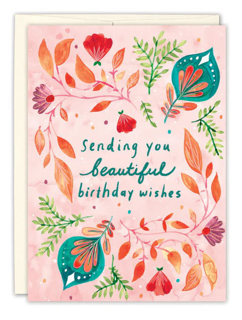 Tarjeta de cumpleaños con hermosos deseos