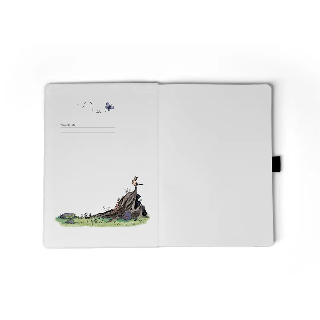 A premium soft-touch hardbound cover and smooth, lined pages make writing easy and enjoyable. The Smythe-sewn layflat binding keeps the notebook open for effortless note-taking, and the satin ribbon helps you mark your favorite pages.
New inside page design
Soft Touch Hardcover
5.75" x 8.25"
144 Lined Pages
Contrast Endpages
Bookmark, Pen Loop, & Elastic Closure