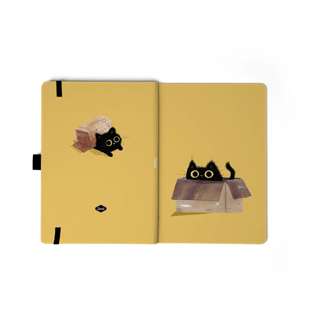 A premium soft-touch hardbound cover and smooth, lined pages make writing easy and enjoyable. The Smythe-sewn layflat binding keeps the notebook open for effortless note-taking, and the satin ribbon helps you mark your favorite pages.
New inside page design
Soft Touch Hardcover
5.75" x 8.25"
144 Lined Pages
Contrast Endpages
Bookmark, Pen Loop, & Elastic Closure