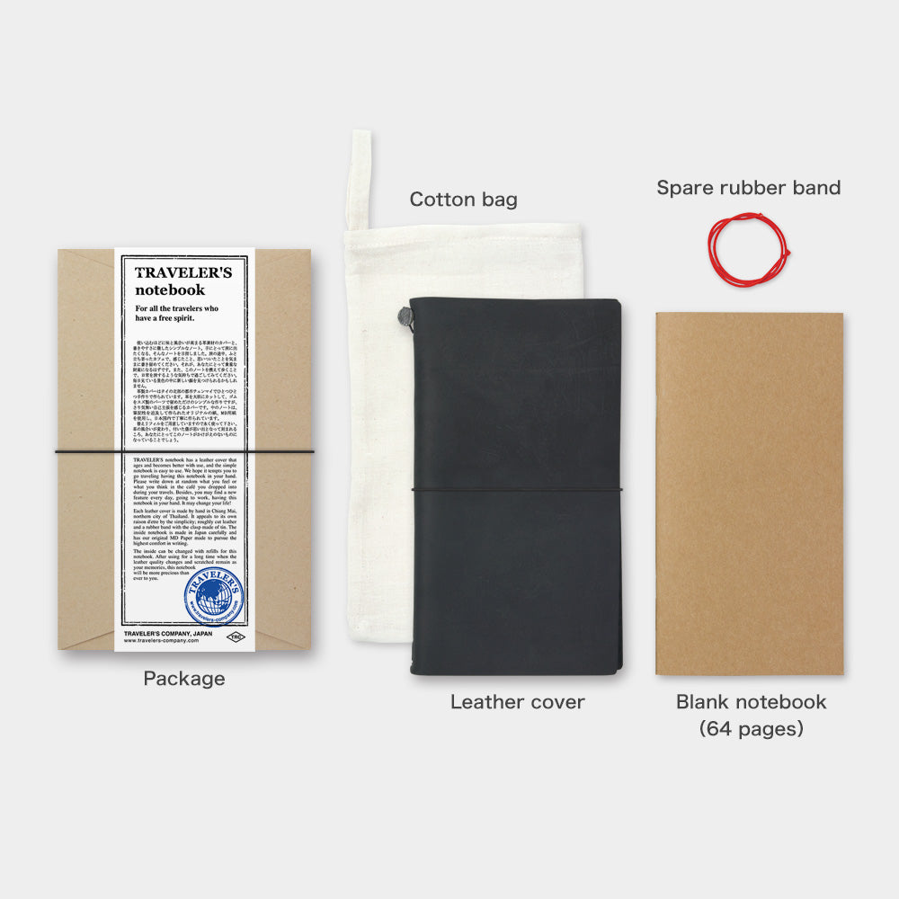 Cuaderno de viaje negro (tamaño normal)