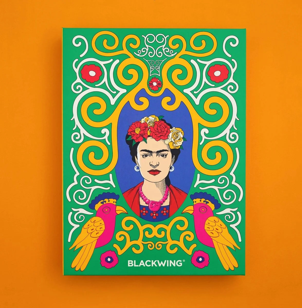 Volume 143 is our tribute to Frida Kahlo. The model number 143 is a nod to the 143 paintings commonly attributed to her over the course of her life.
The limited-edition Volume 143 Frida Kahlo Notebook Essentials Set includes a Vol. 143 Frida Kahlo Notebook, 4 x Vol. 143 Pencils, Vol. 143 One-Step Sharpener, and a Vol. 143 Point Guard, all inside a Frida Kahlo-inspired gift box.
Contains:
1 x Vol. 143 Frida Kahlo Notebook
4 x Vol. 143 Pencils with Soft Graphite
1 x Vol. 143 One-Step Sharpener
1 x Vol. 143