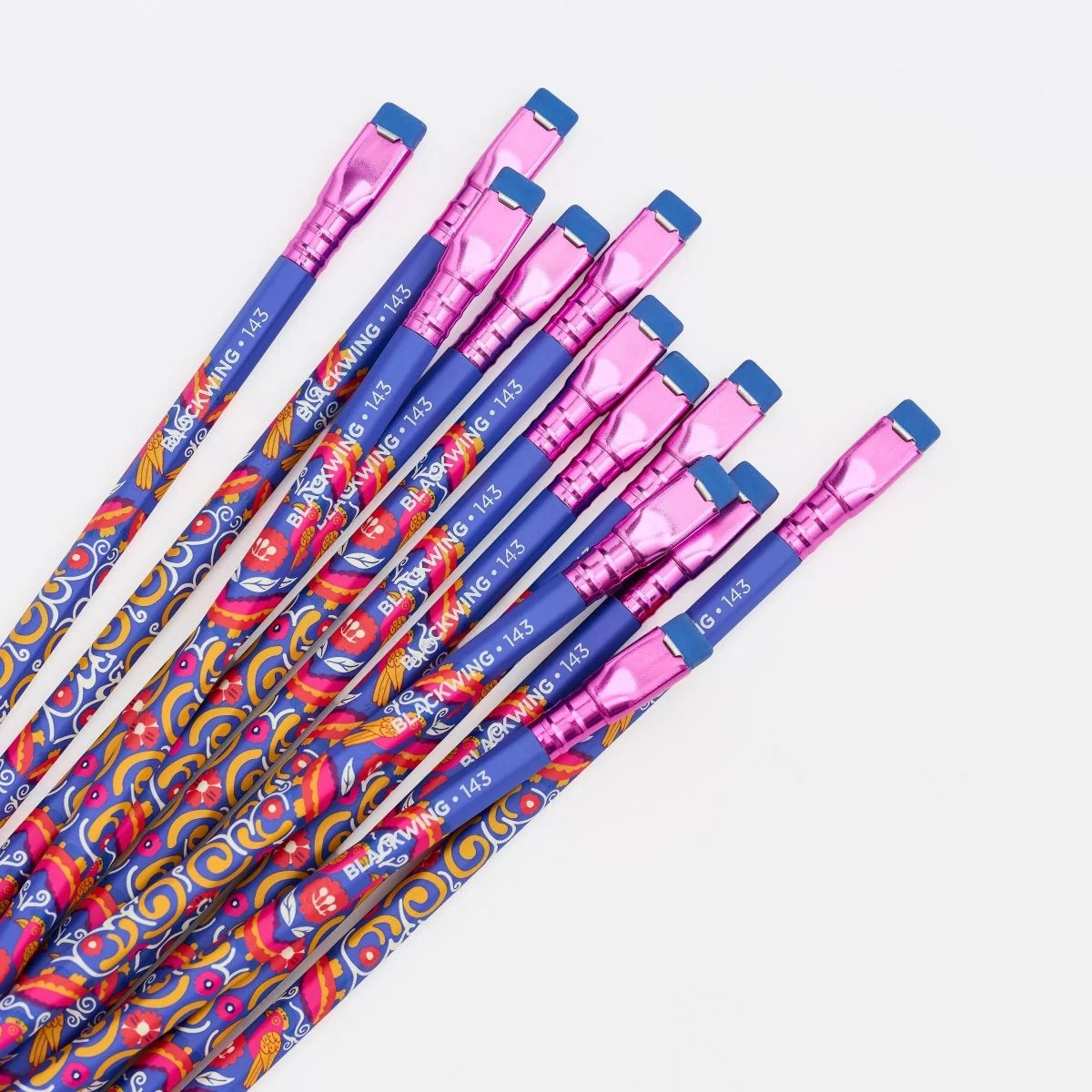 Blackwing - Volume 143 Frida Kahlo Pencils - Set of 12
On September 17, 1925, a bus collided with a trolley car in Mexico City. Among the injured passengers was 18-year-old Frida Kahlo. The accident left her bedridden for months. With a mirror suspended above her bed, Frida began to paint what she could see: herself.
Looking inward became a defining theme of Frida’s work. Through her celebrated self-portraits, she explored identity, pain, and passion using bold, vibrant colors to express her inner world.