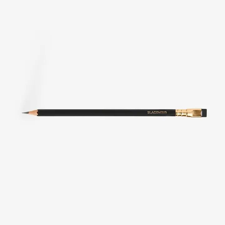The Blackwing Matte pencil is ideal for drawing, music writing, woodworking, and anyone who prefers a soft, dark line. The Blackwing Matte contains the same soft graphite formulation as the since renamed "Blackwing Palomino."This graphite pencil glides effortlessly for bold shading and smooth writing. Available in Black, Green, and Red.
Blackwing Matte pencils come in a 12-pack gift box that doubles as a pencil cup. Features a Graphite Identification Stamp indicating its "SOFT" graphite core.
All Blackwin