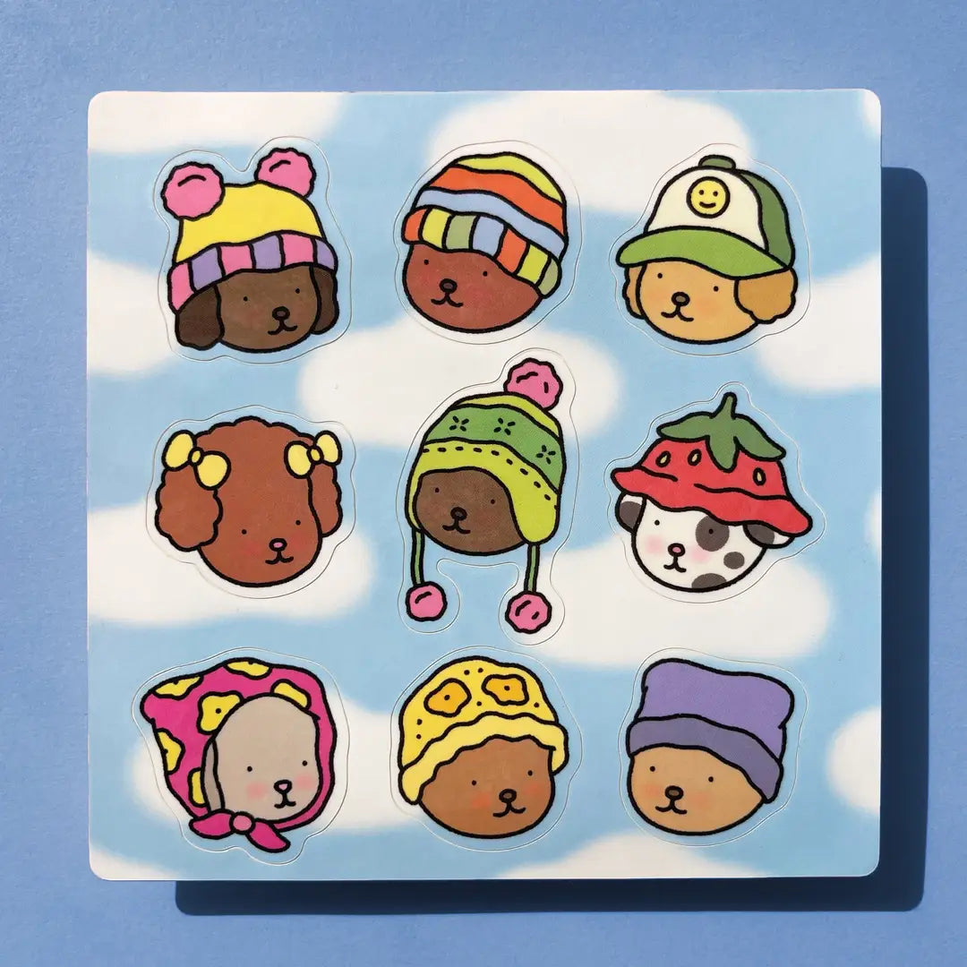 Bobbie Goods Sticker Sheet - Crazy Hat
Sheet of 9 stickers
Each sticker is about 1.5"
Sheet is 5" x 5"
Glossy finish