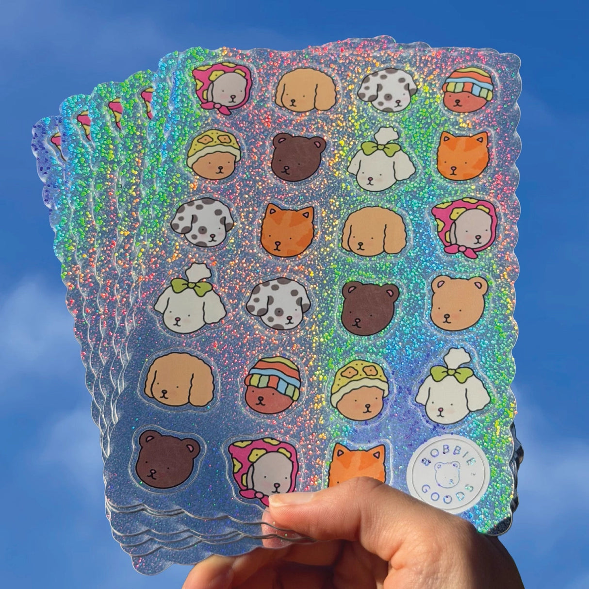 Bobbie Goods Sticker Sheet - Super Sparkly
24 glitter stickers!
Weatherproof
Gloss finish
Sheet is 5" x 7"
